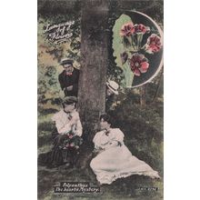 Language Of Flowers Polyanthus The Hearts Mystery Old Love Postcard