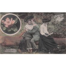 Language Of Flowers Apple Blossom Selected Flavours Old Postcard