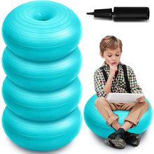 Lewtemi 4 Pcs Flexible Seating Yoga Ball Chair for Classroom 16.8 Inch Inflatabl