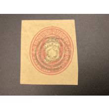 ICOLLECTZONE US Postal Stationary Cut Square U35 Bullseye cal