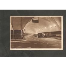 Postcard Merseyside Liverpool Mersey Tunnel old cars