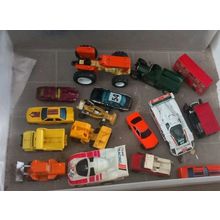 16 Model Cars Racing Tractor Bus Push Toys Bundle Lot Some Diecast