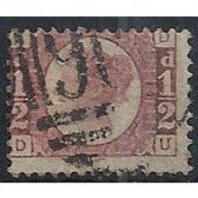 1870 SG48/9 1/2d Rose Plate 14 Good Used Check Letters "DU".