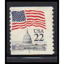 2115 22c U.S. Flag Barely Clears MNH CNS 2 PA5760