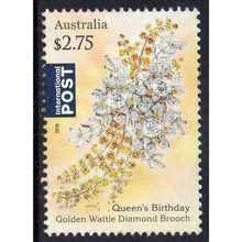 Australia 2016 Queen's Birthday - Golden Wattle Brooch $2.75 Int Post Used