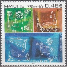 Mayotte 2005 Yvert 178 Neuf ** Cote (2017) 2.00 € Dessins d'enfants mon île