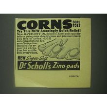 1939 Dr. Scholl's Zino-Pads Ad - Corns