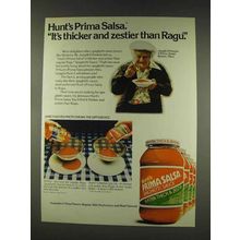 1977 Hunt's Prima Salsa Spaghetti Sauce Ad - Thicker