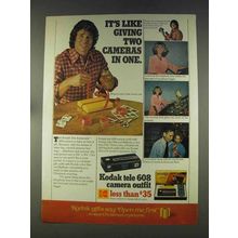 1977 Kodak Tele 608 Camera Outfit Ad - Michael Landon