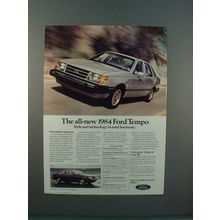 1984 Ford Tempo Car Ad - Style & Technology