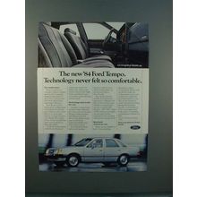 1984 Ford Tempo Car Ad - Never Felt so Comfortable