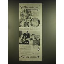 1939 Magic Chef Range Ad - Hey Mom, a cowboy wants to round up our old range