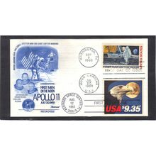 FDC Fleetwood 1909 $9.35 Eagle Dual C76 Moon Landing (Cachet-U/A) CV00941