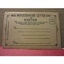 EXETER, DEVON vintage unposted 6 view Lettercard /