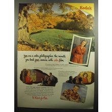 1951 Kodak Film Ad - You are a color photographer the minute you load