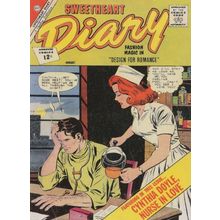 Sweetheart Diary 1950s Romance Comic War Nurse Love Postcard