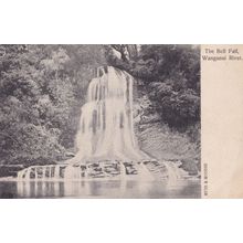 The Bell Fall Wanganui River New Zealand Antique Postcard