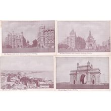 Majestic Hotel Malabar Hill Bombay Gateway 4x Indian Antique Postcard s