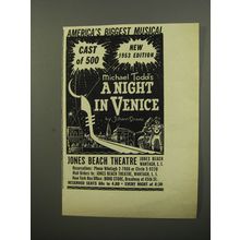 1953 A Night in Venice Musical Ad - America's biggest musical Cast of 500
