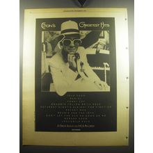 1974 Elton John Elton's Greates Hits Album Advertisement