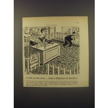 1956 Bigelow Carpet Advertisement - cartoon by Syd Hoff