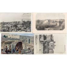 Bethlehem Beagles Jerusalem Nazareth 4x Antique Postcard s