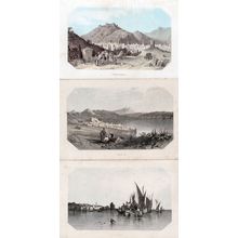 Pergamos Tyre Tiberias 3x Plain Back Jerusalem Postcard s