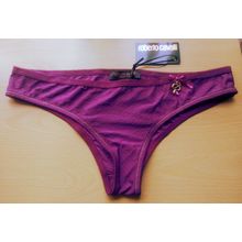 ROBERTO CAVALLI Underwear Orchid Brief with Branded Logo Charm **Made in Italy**