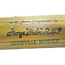Vintage Babe Ruth Louisville Slugger Bat Coat Hat Rack