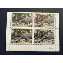 ICOLLECTZONE Wild Turkey Federation third Grand Slam Plate Block VF NH