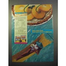 1986 Dole Pineapple Ad - Mellow Mai Tai Pie