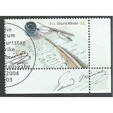 GER 2004 55c 'EDUARD MOERIKE '( CORNER MARGIN) FINE USED (EBID49-479)