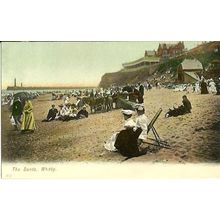 Yorkshire WHITBY The Sands Postcard (Glen 362)