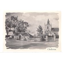 CHOLLERTON unused postcard painted by E L Forrest