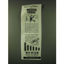 1945 Weaver Chokes Ad - Break more targets With a Weaver Choke