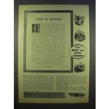 1946 Bendix Aviation Ad - To A Bright Better Tomorrow