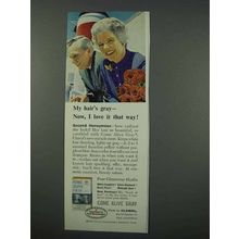 1961 Clairol Come Alive Gray Hair Color Ad - I Love It