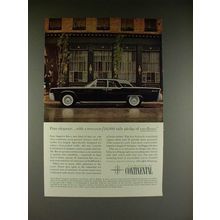 1961 Lincoln Continental Car Ad - Pure Elegance