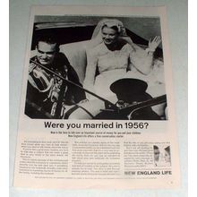 1964 New England Life Ad, Prince Ranier, Grace Kelly