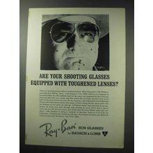 1964 Ray-Ban Sun Glasses Ad - Toughened Lenses