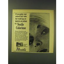 1964 Nestle Colorinse Ad - If you prefer your natural hair color