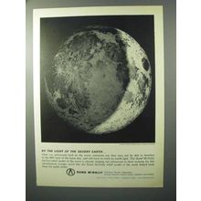 1964 Rand McNally Six-Foot Relief Model of Moon Ad