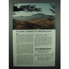 1967 Vermont Tourism Ad - Camel's Hump Mountain