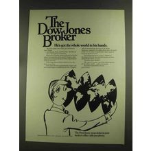 1972 The Dow Jones Ad - Whole World in Hands