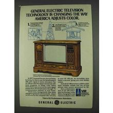 1978 General Electric VIR TV Set Ad - Adjusts Color