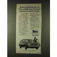 1979 Thrifty Rent-a-car Ad - America's Thriftiest