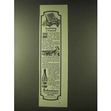1979 Sebastiani Vineyards Ad - Establishing a Vineyard