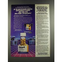 1986 Upjohn Unicap M Ad - Teen-Age Eating Habits