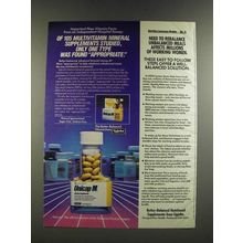 1986 Upjohn Unicap M Ad - Need to Rebalance Unbalanced Meals