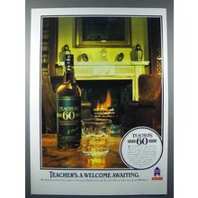 1986 Teacher's Scotch Ad - A Welcome Awaiting